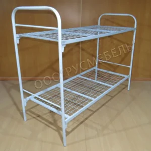 Кровать металлическая двухъярусная Эконом-2 (800х1900 мм, сетка 50х100, 2 усиления)