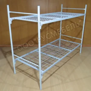 Кровать металлическая двухъярусная Эконом-4 (800х1900 мм, сетка 50х100, 2 усиления)
